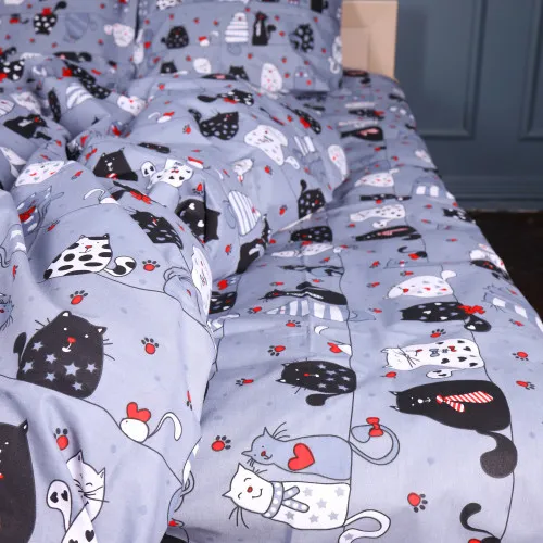 Простынь Бязь 17-0671 With Love, Cats