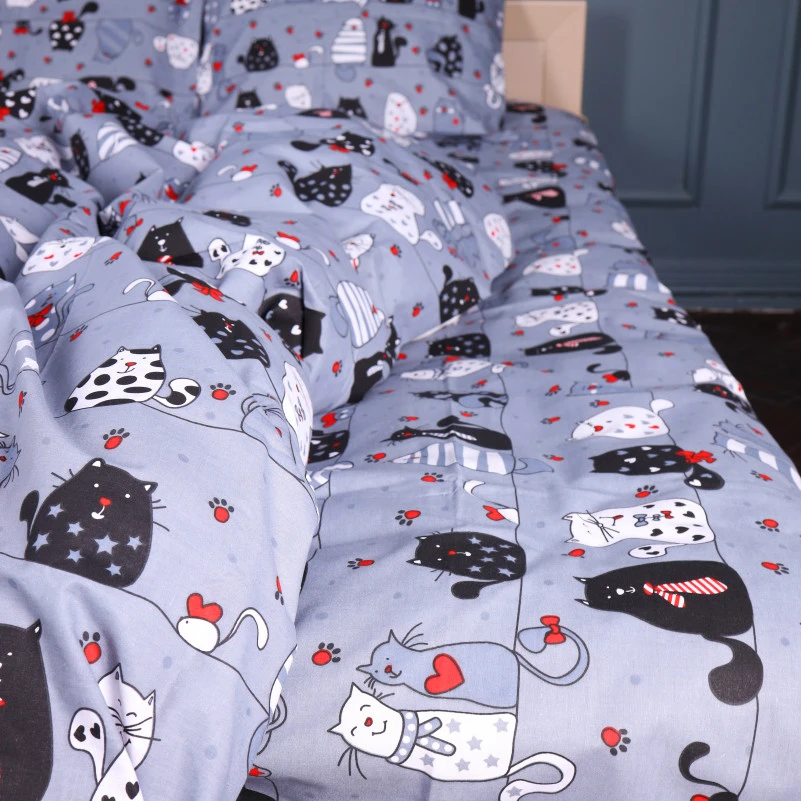 Комплект постельного белья Бязь 17-0671 With Love, Cats - 2