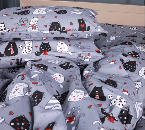 Наволочка Бязь 17-0671 With Love, Cats