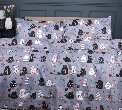 Простирадло Ranforce Elite 17-0671 With Love, Cats - 2