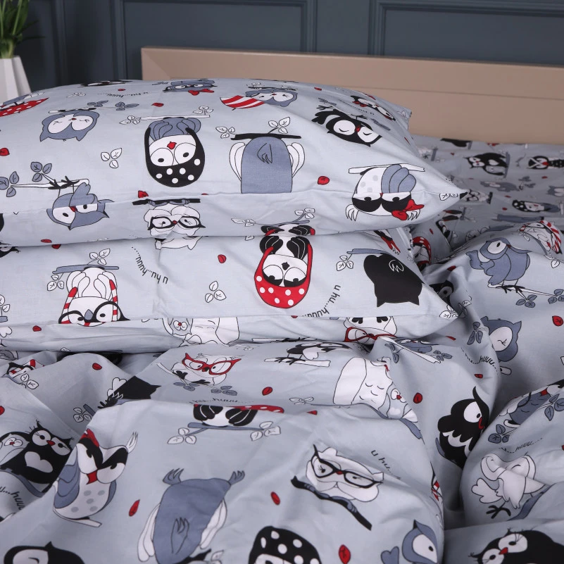 Комплект постельного белья Ranforce Elite 17-0672 Silver Owlets - 5