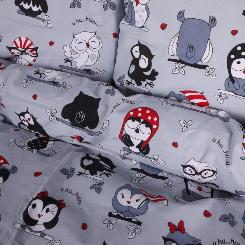 Комплект постельного белья Ranforce Elite 17-0672 Silver Owlets - 2