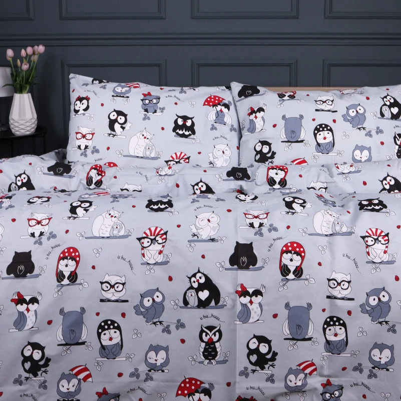 Комплект постельного белья Ranforce Elite 17-0672 Silver Owlets - 3