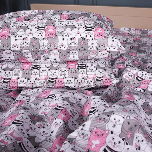 Наволочка Ranforce Elite 17-0670 GrayPink Kitties