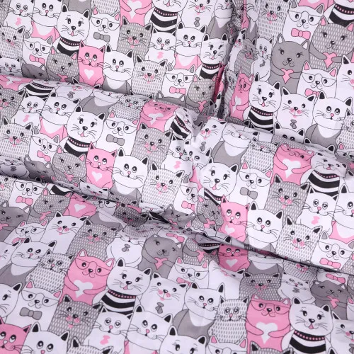 Пододеяльник Ranforce Elite 17-0670 GrayPink Kitties