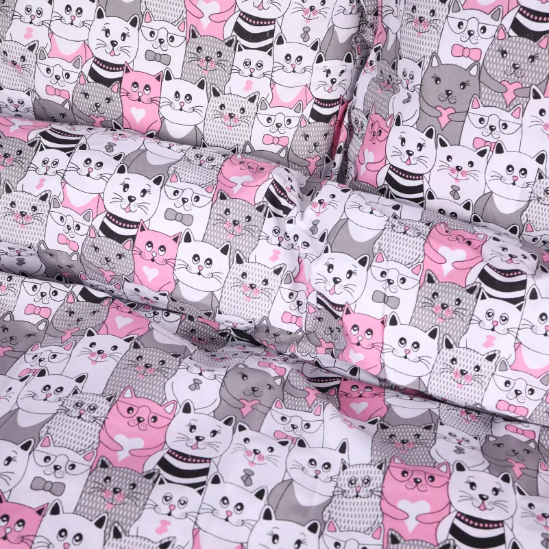 Пододеяльник Ranforce Elite 17-0670 GrayPink Kitties