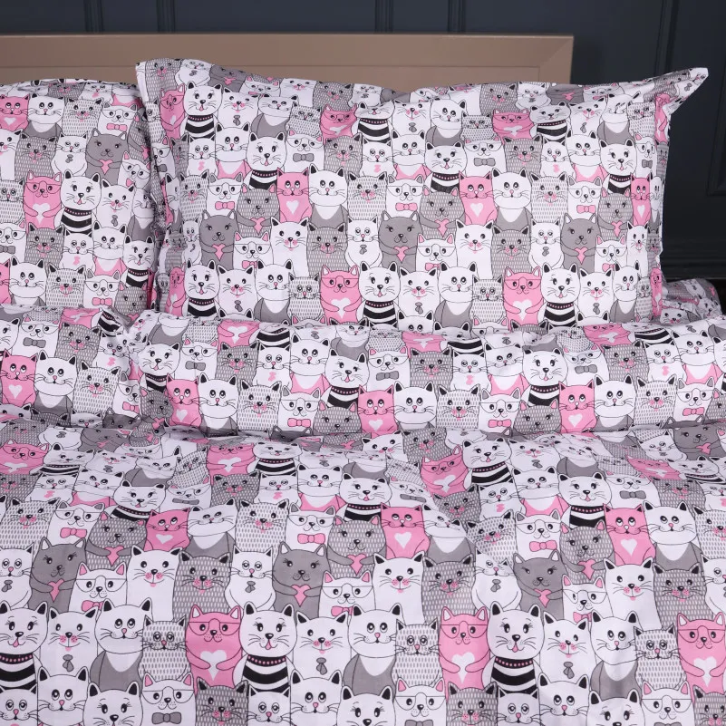 Пододеяльник Ranforce Elite 17-0670 GrayPink Kitties - 2