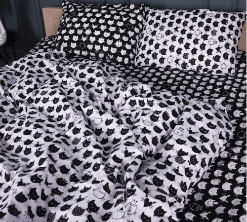 Підковдра Бязь 17-0673 Monochrome Meows