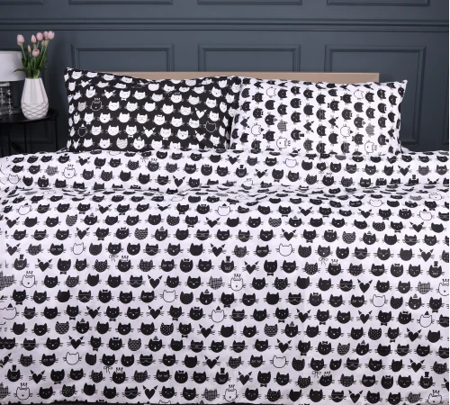 Простирадло Ranforce Elite 17-0673 Monochrome Meows - 2