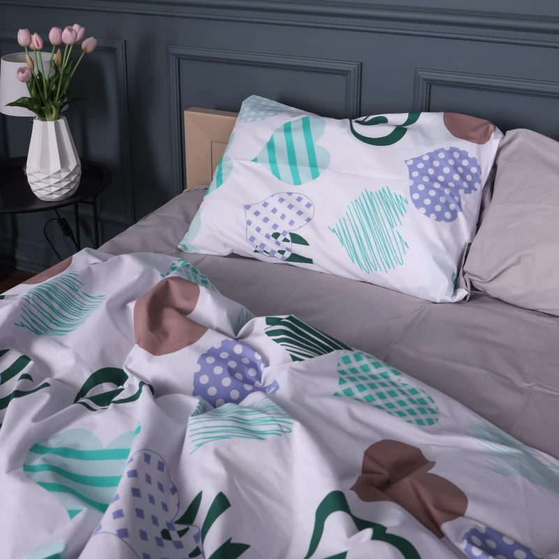 Наволочка Бязь 17-0533 Hearts - 2