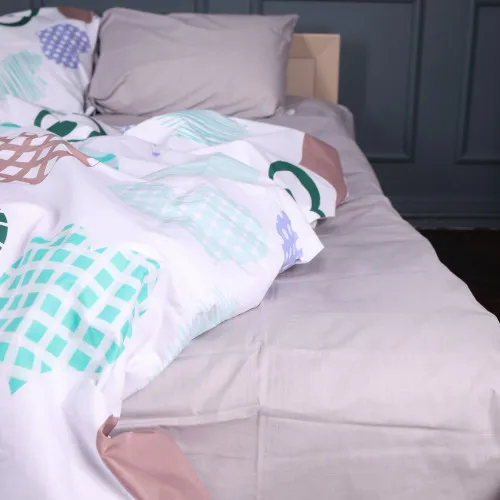 Простынь MirSon Ranforce Elite 17-0533 Hearts