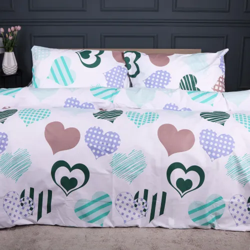 Комплект постельного белья MirSon Ranforce Elite 17-0533 Hearts