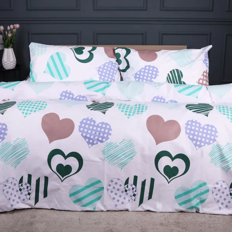 Пододеяльник MirSon Ranforce Elite 17-0533 Hearts  - 2