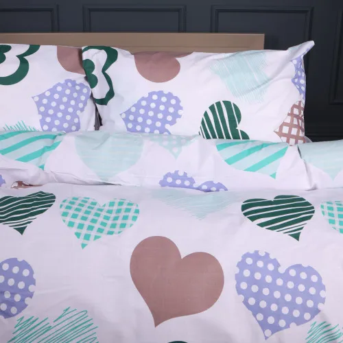 Пододеяльник MirSon Ranforce Elite 17-0533 Hearts  - 2