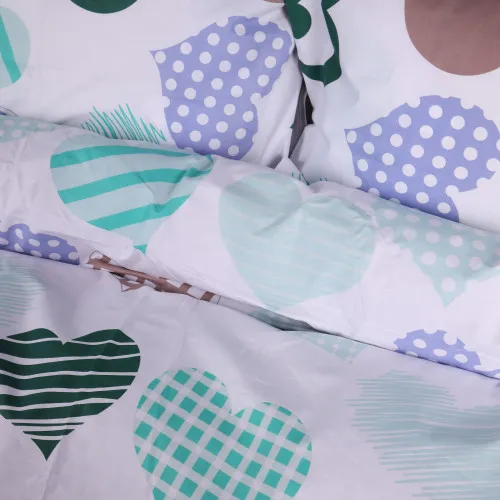 Пододеяльник MirSon Ranforce Elite 17-0533 Hearts 