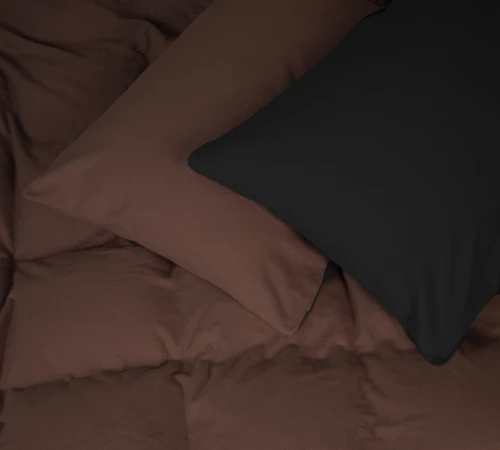 Наволочка Фланель 002-003 "Black/Brown"