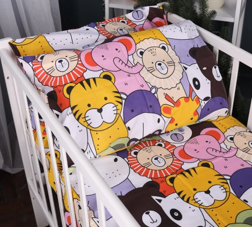 Простынь Бязь Kids Time 17-0674 Rainbow Zoo - 2