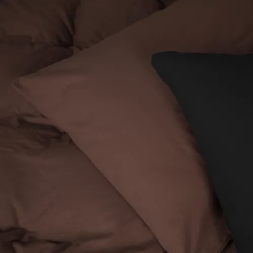 Комплект постільної білизни Фланель 002-003 "Black/Brown" - 3