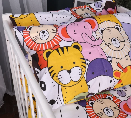 Наволочка Бязь Kids Time 17-0674 Rainbow Zoo