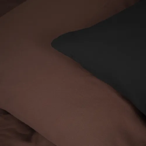 Комплект постільної білизни Фланель 002-003 "Black/Brown" - 4