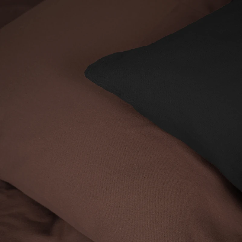 Комплект постільної білизни Фланель 002-003 "Black/Brown" - 3