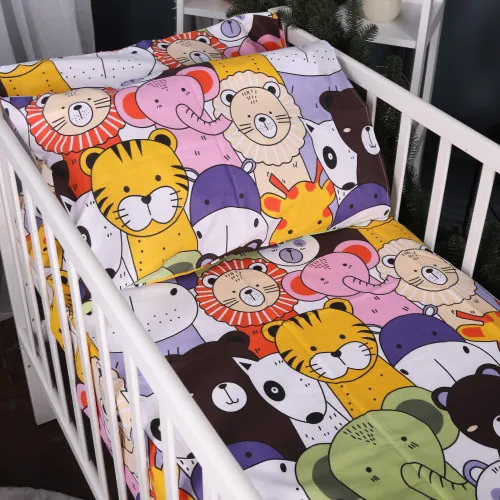 Наволочка Бязь Kids Time 17-0674 Rainbow Zoo - 2