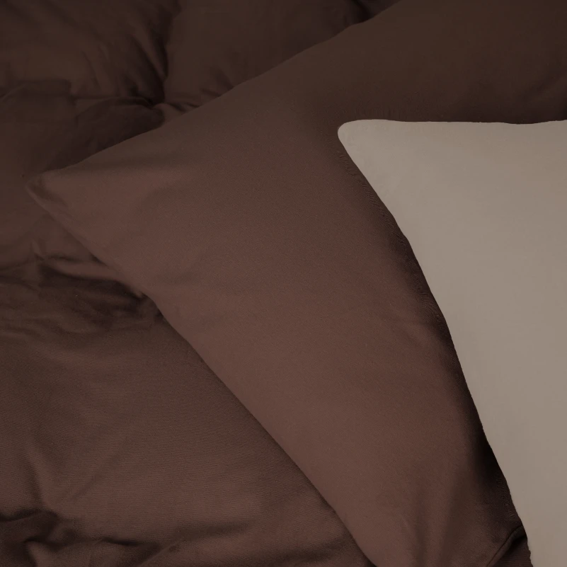 Комплект постільної білизни Фланель 004-003 "Cappuchino/Brown" - 2