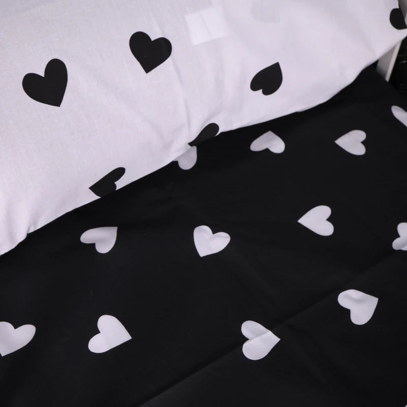 Комплект постільної білизни Бязь Kids Time 17-0669 Black and White Love - 4