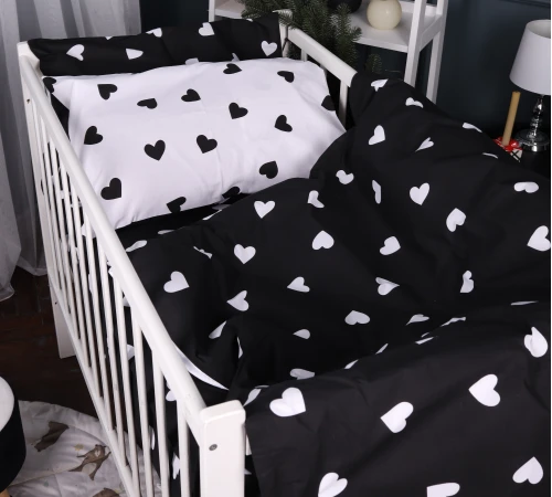 Пододеяльник Бязь Kids Time 17-0669 Black and White Love