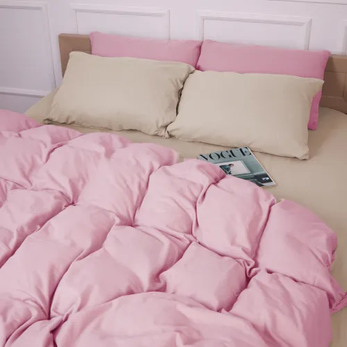 Комплект постільної білизни Фланель 007-008 "Milk/Pink" - 5