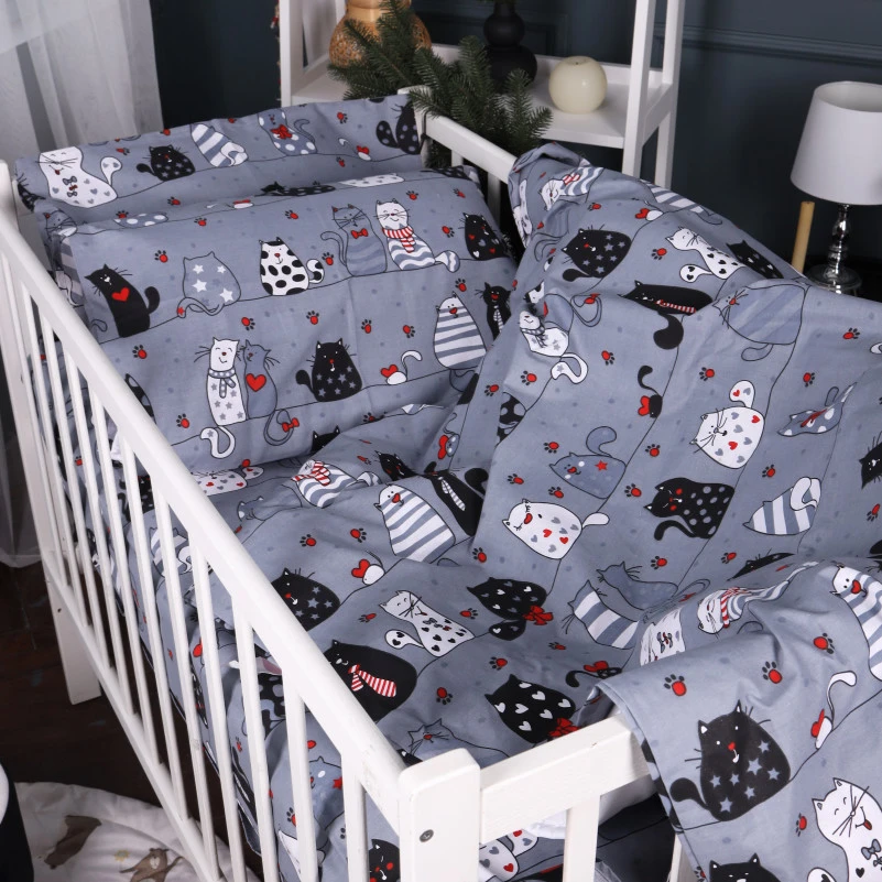 Комплект постільної білизни Бязь Kids Time 17-0671 With Love, Cats