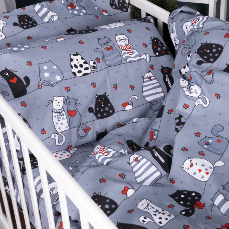 Комплект постільної білизни Бязь Kids Time 17-0671 With Love, Cats - 2