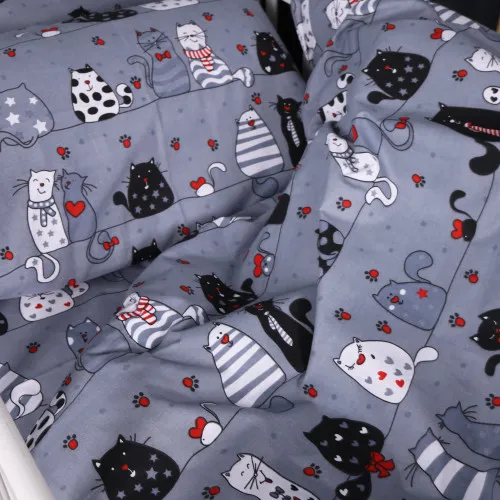 Підковдра Бязь Kids Time 17-0671 With Love, Cats - 2