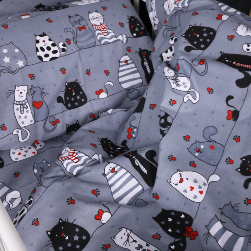 Комплект постільної білизни Бязь Kids Time 17-0671 With Love, Cats - 4