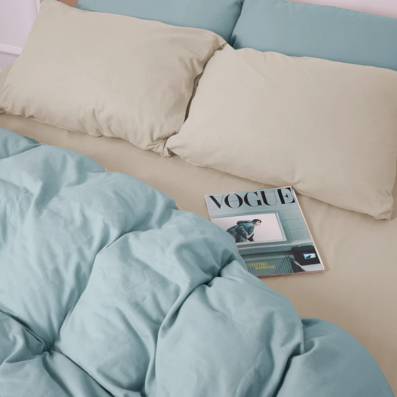 Комплект постільної білизни Фланель 007-006 "Milk/Menthol" - 2