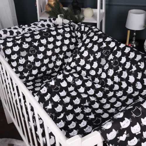 Підковдра Бязь Kids Time 17-0673 Monochrome Meows - 4