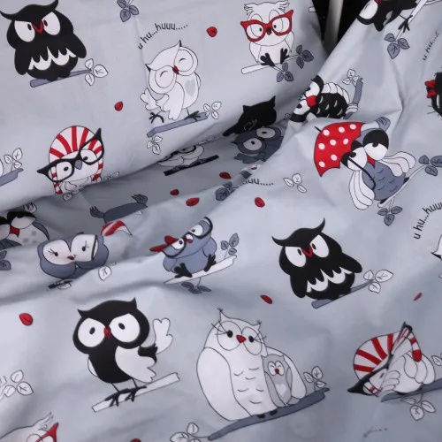 Підковдра Бязь Kids Time 17-0672 Silver Owlets - 4