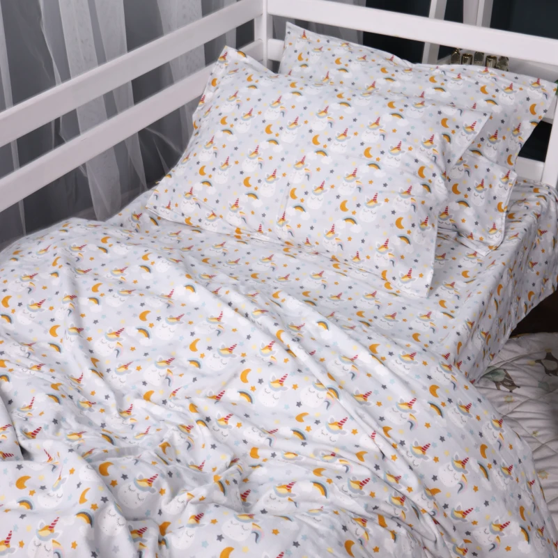 Комплект постільної білизни Фланель 018 "Unicorn" - 1