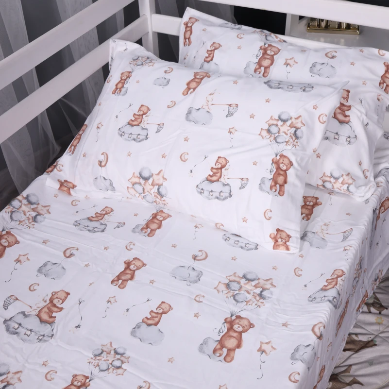Комплект постільної білизни Фланель 010 "Teddy ballons" - 5