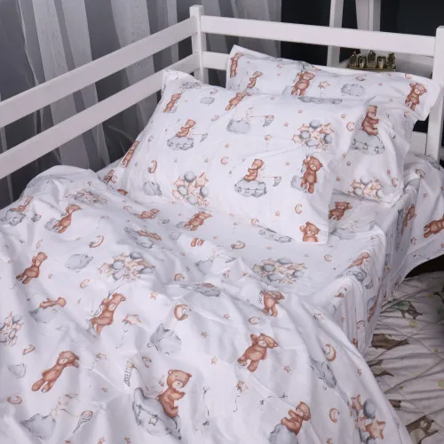 Комплект постельного белья Фланель 010 "Teddy ballons" - 2