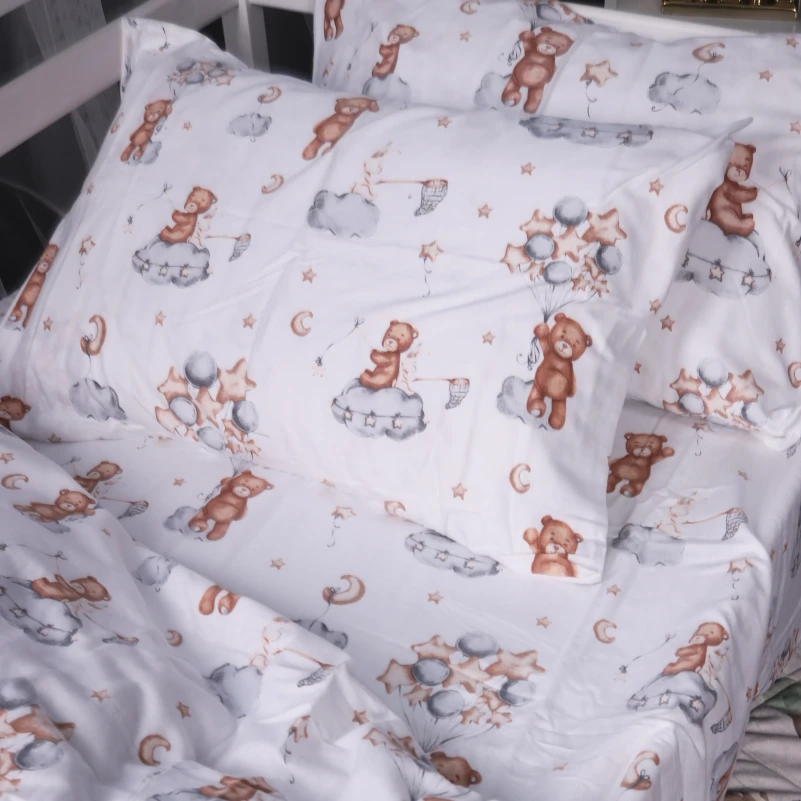 Комплект постільної білизни Фланель 010 "Teddy ballons" - 3