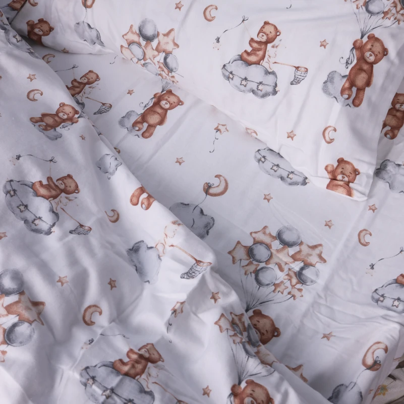 Комплект постільної білизни Фланель 010 "Teddy ballons" - 4