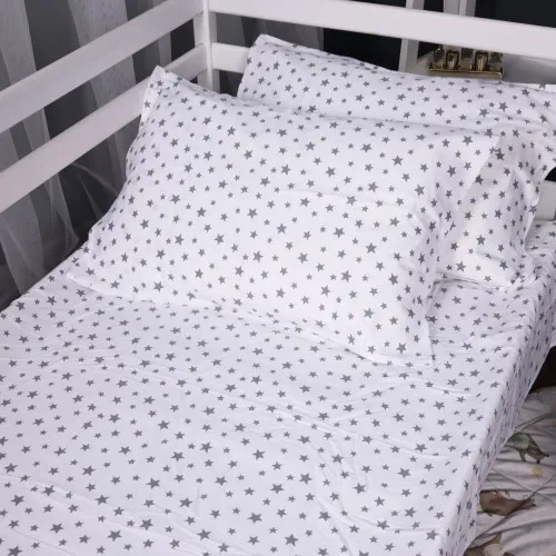 Простирадло Фланель 016 "White Stars"