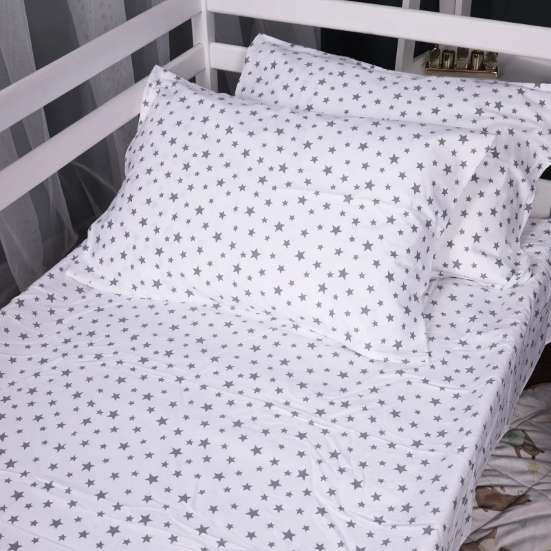 Комплект постільної білизни Фланель 016 "White Stars" - 6