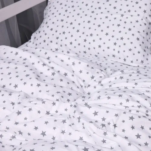Пододеяльник Фланель 016 "White Stars" - 2