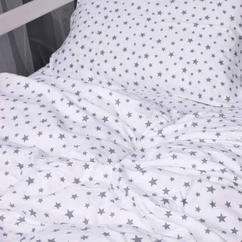 Комплект постільної білизни Фланель 016 "White Stars" - 3