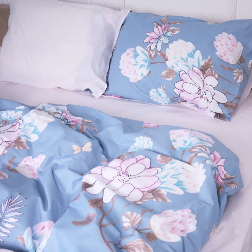 Наволочка Бязь 17-0434 Azure flower - 2