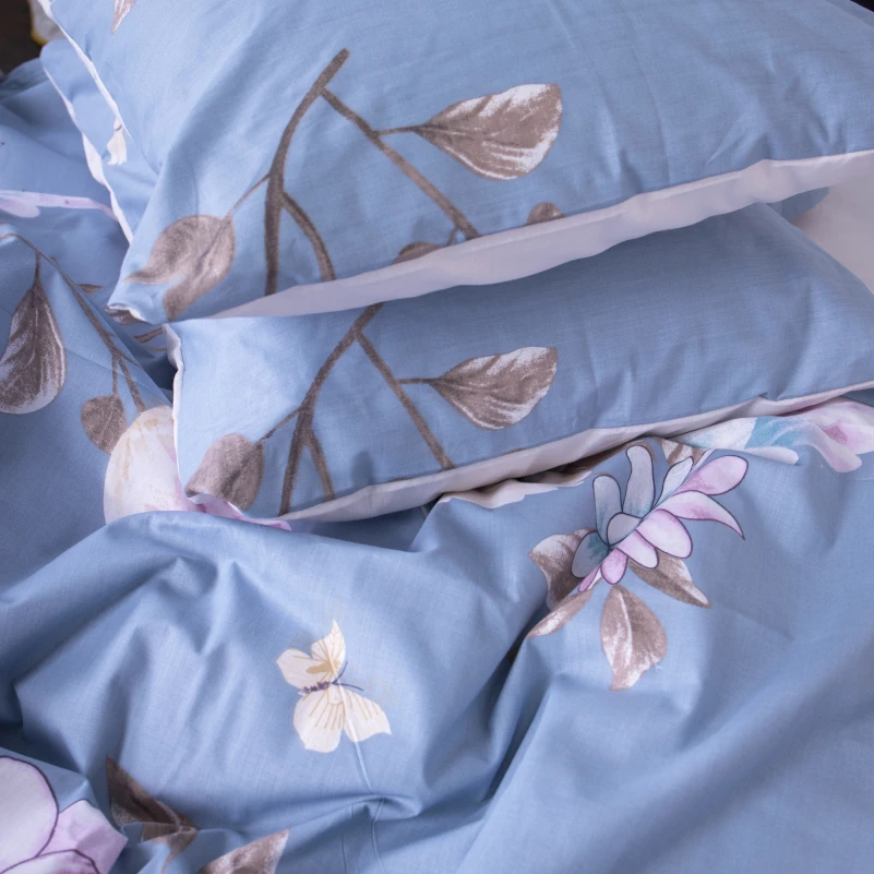 Наволочка Бязь 17-0434 Azure flower