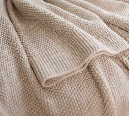 Плед вязаный Б "Beige" - 2