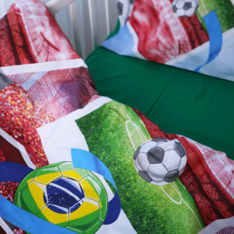 Комплект постільної білизни Дитячий Бязь Kids Time 17-0587 -2 Football - 4